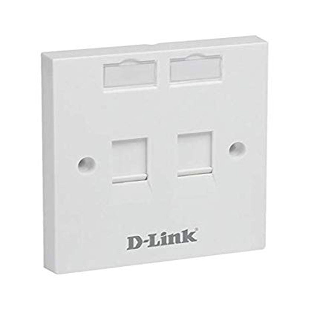 DLink Dual UK Faceplate with Shutter DLink Dual UK Faceplate with Shutter